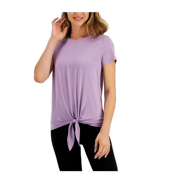 ID Ideology Knot-Front T-Shirt Women ‘S
Purple Size Large New rhapsody - Picture 1 of 8